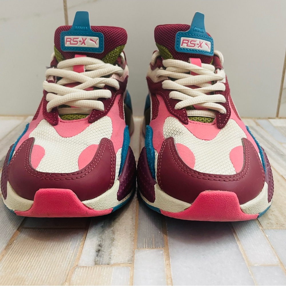 PUMA RS-X3 Puzzle Chunky Sneakers Colorblock Y2K US 6.5C big kid/ women’s 8 - Picture 11 of 16